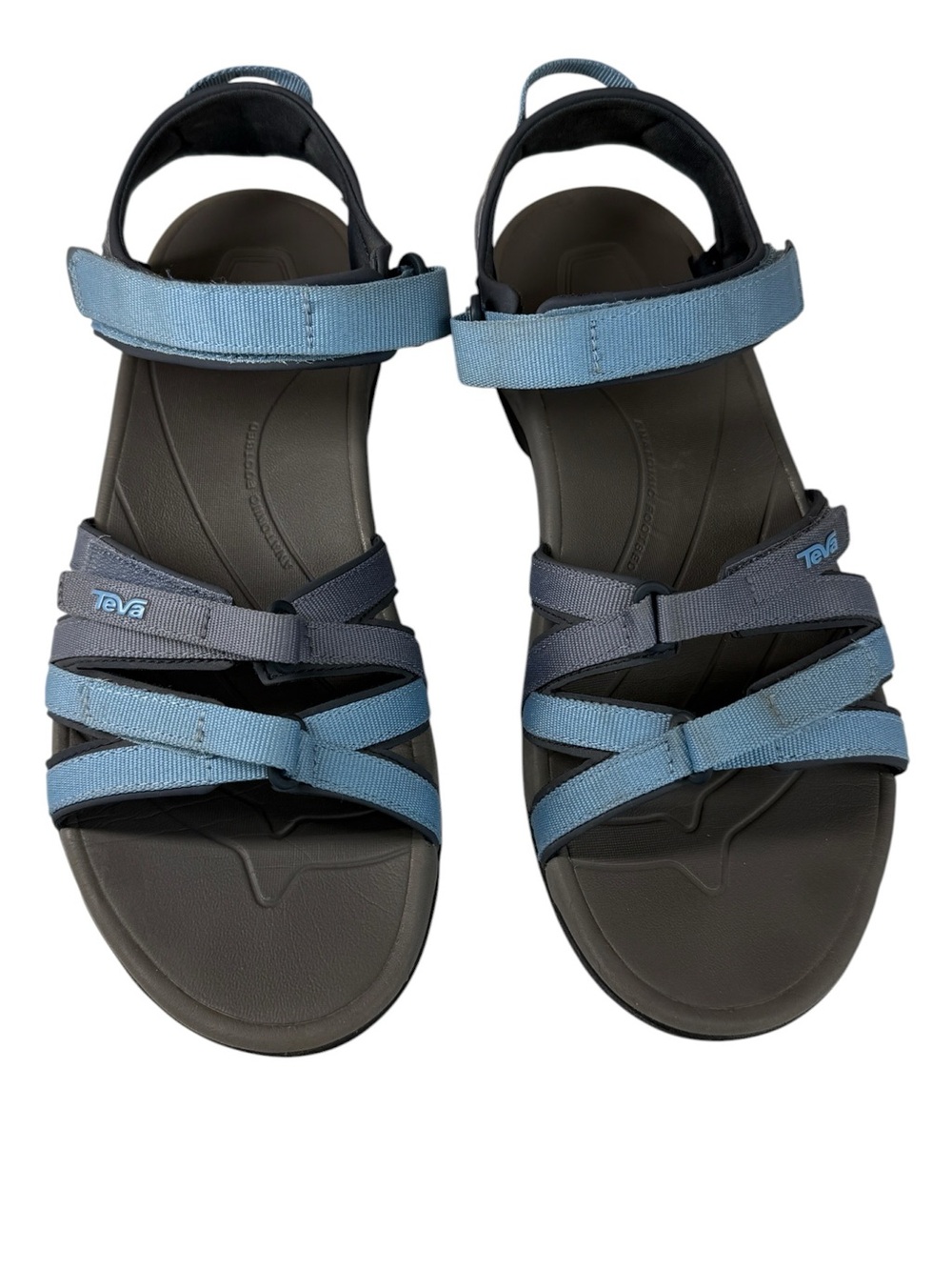 Teva Tirra Sport Sandals Women’s 11 Blue Gray Strappy Hiking Water